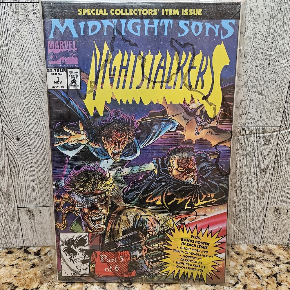 Midnight Sons Nightstalkers #1 Part 5 of 6 Marvel Comics Special Collectors Item